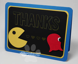 Pac Man Thank You Card