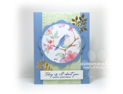 Boho Bluebird Birthday Card