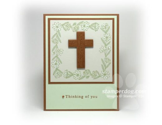 Pretty Green Sympathy Card