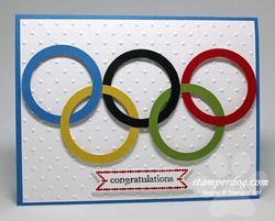 2012 Olympic Rings Card
